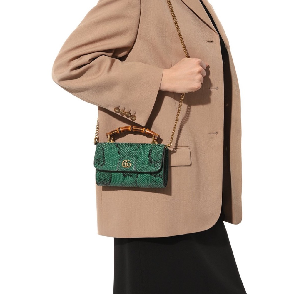 GUCCI MINI DIANA PYTHON BAG - Picture 12 of 12